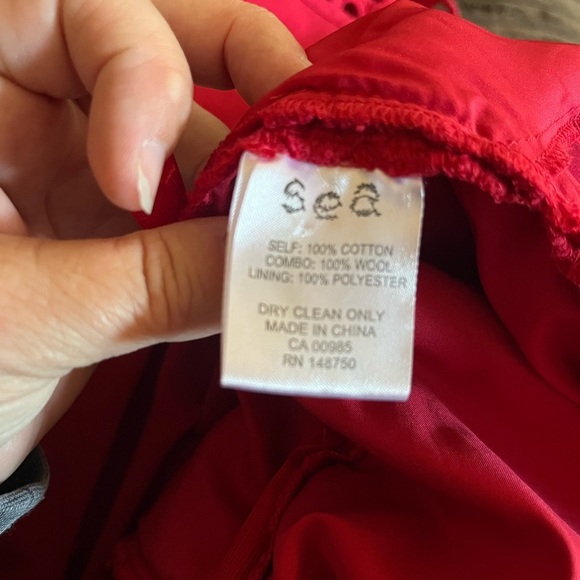 Sea New York- GUC Cotton and Wool Fit and Flare Dress. Size 4. - Picture 6 of 8